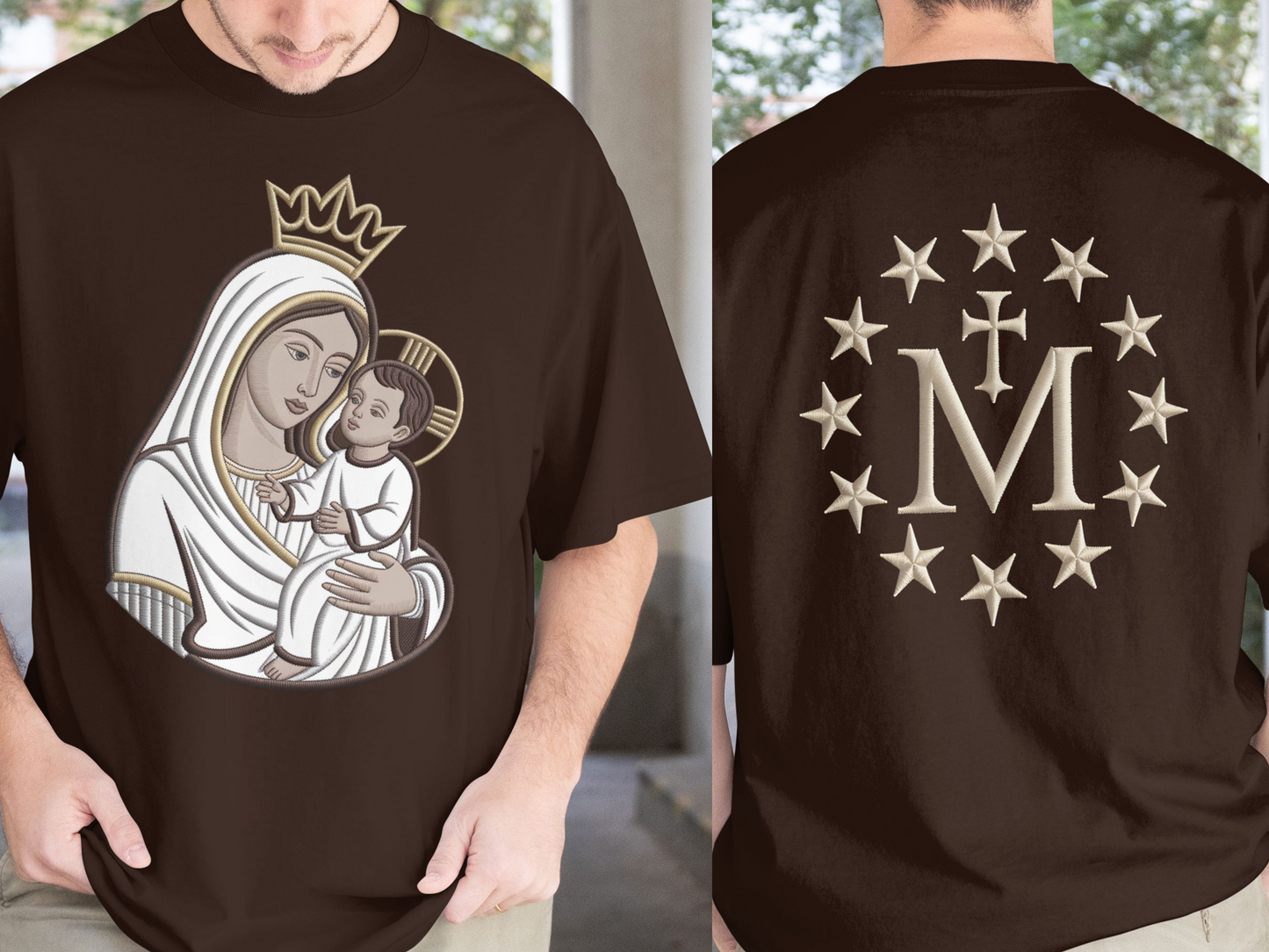 Brown Scapular T-Shirt