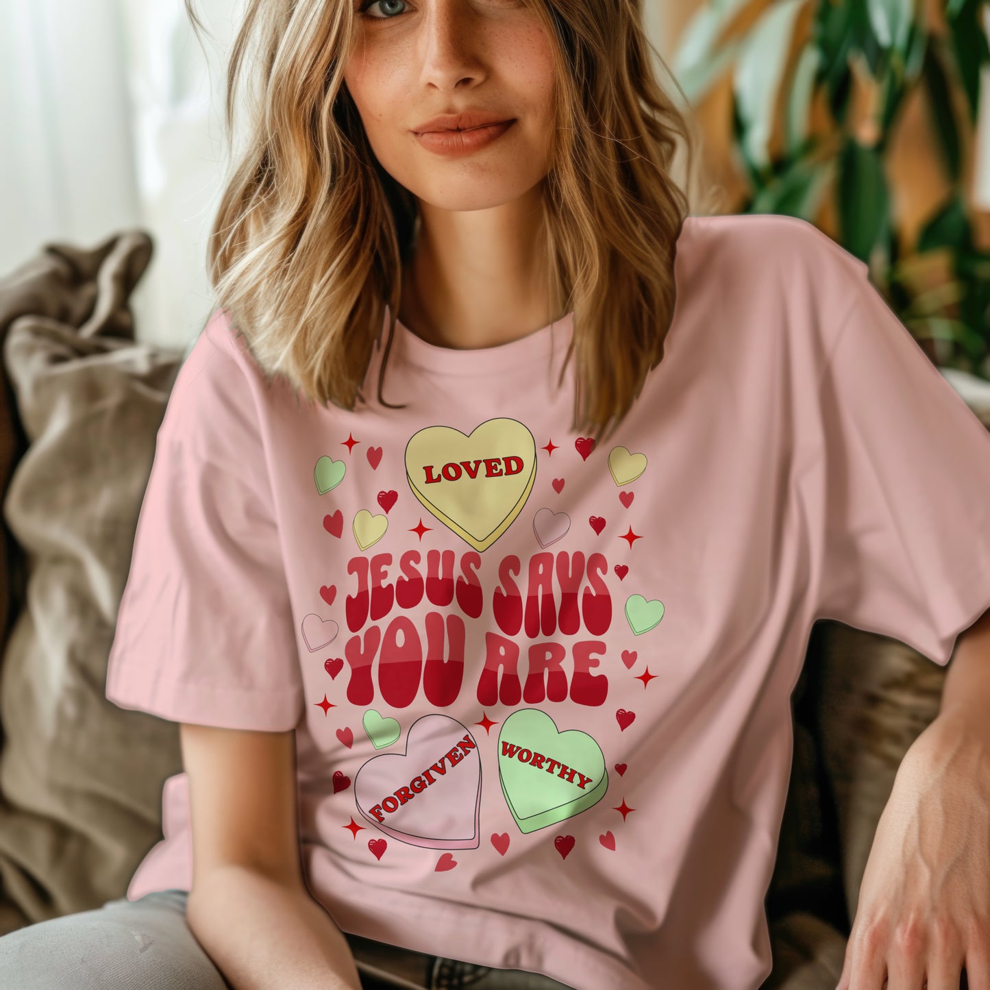 Jesus says you are Valentine's Day Christian T-Shirt