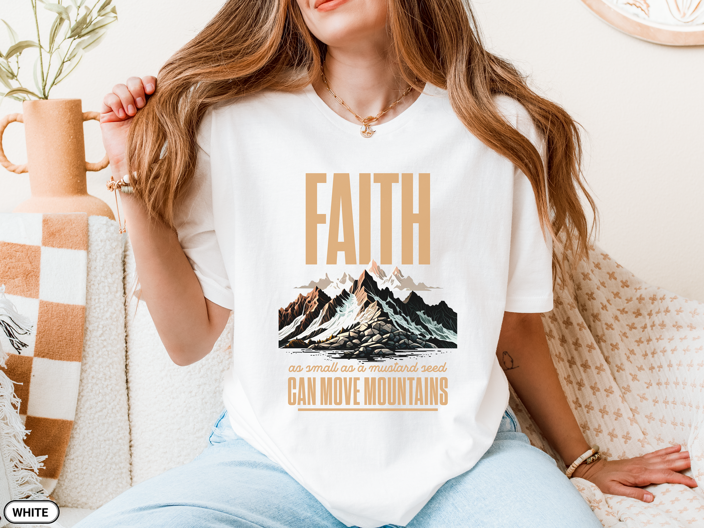 Faith Can Move Mountains Mustard Seed T-Shirt