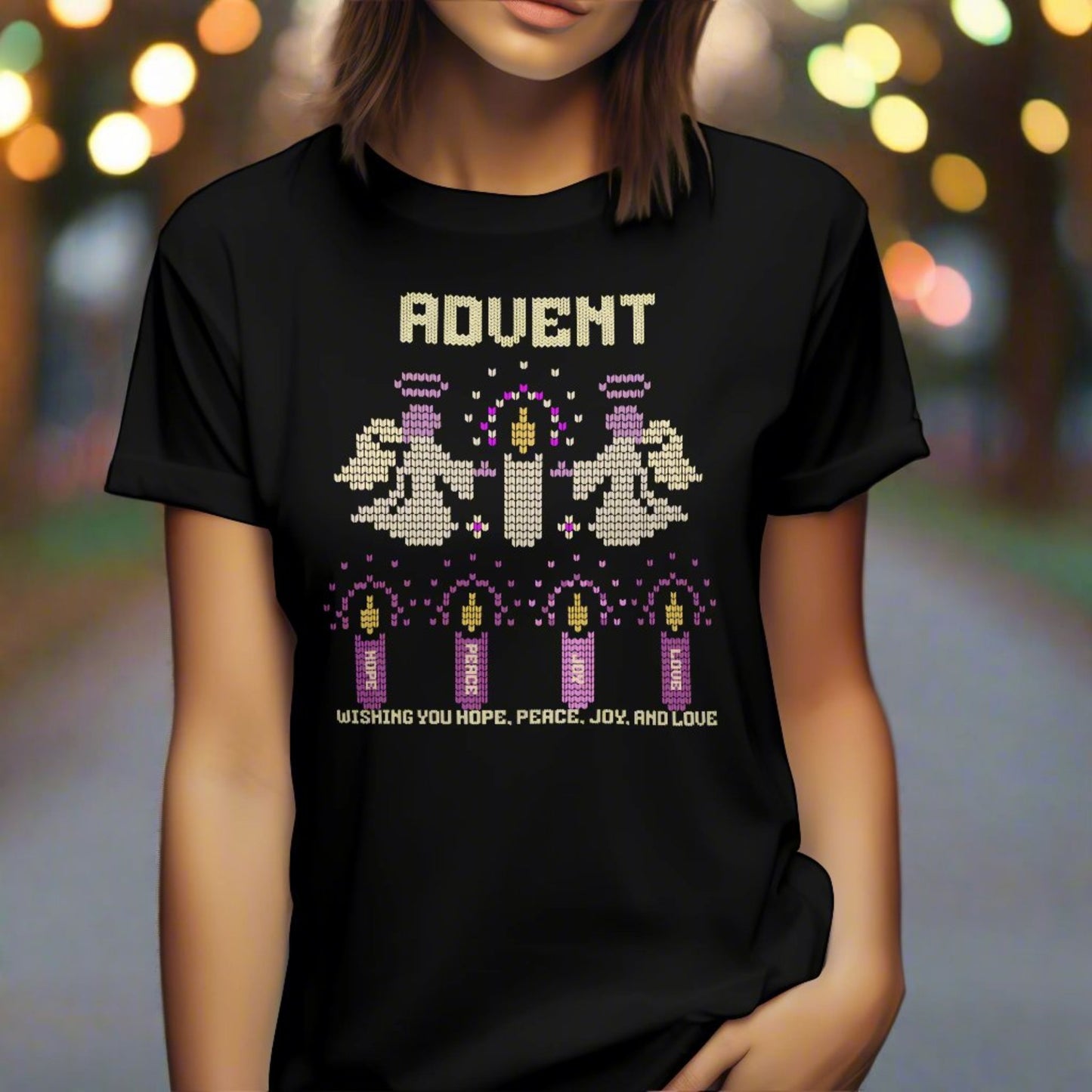 Advent Wishing You Hope Peace Joy Love T-Shirt