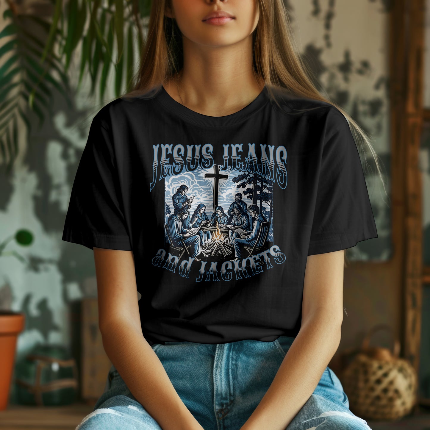 Jesus Jeans and Jackets T-Shirt