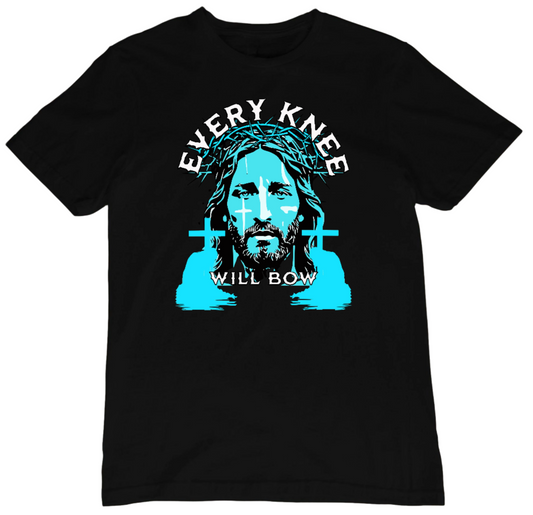 EVERY KNEE WILL BOW CHRISTIAN BIBLE VERSE TSHIRT