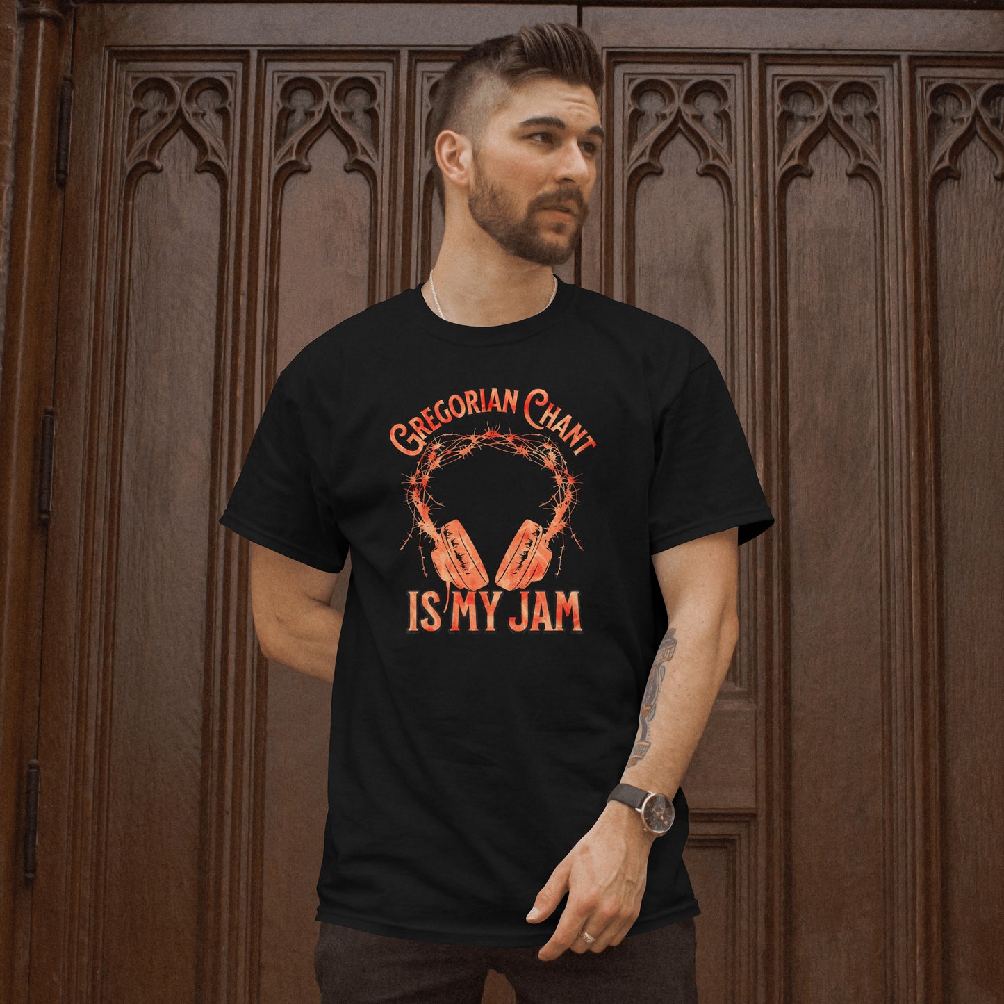 Gregorian Chant Is My Jam Headphone graphic T-Shirt