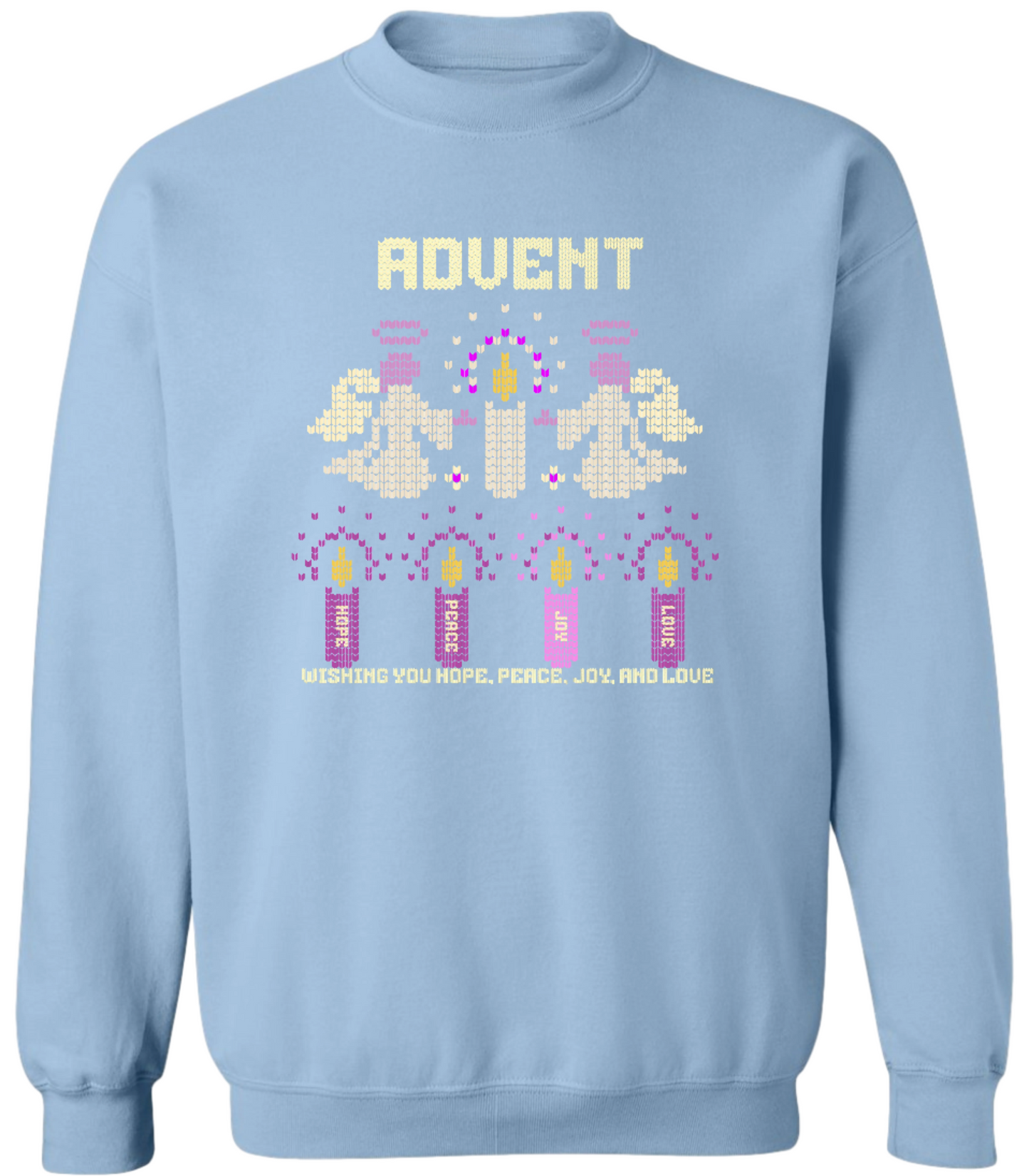 Advent Wishing You Hope Peace Joy Love Sweatshirt