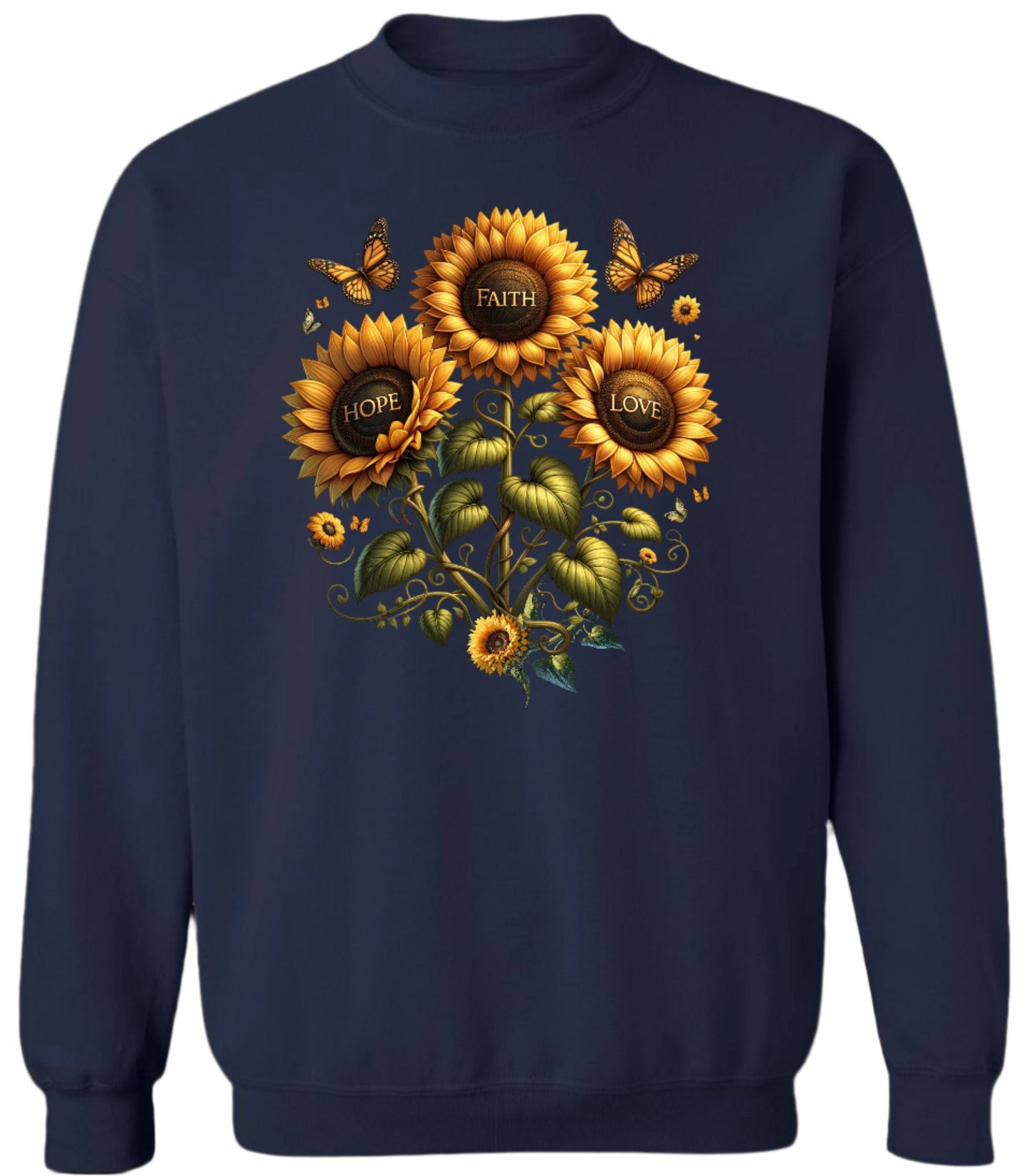 Faith Hope Love Sunflowers Sweatshirt